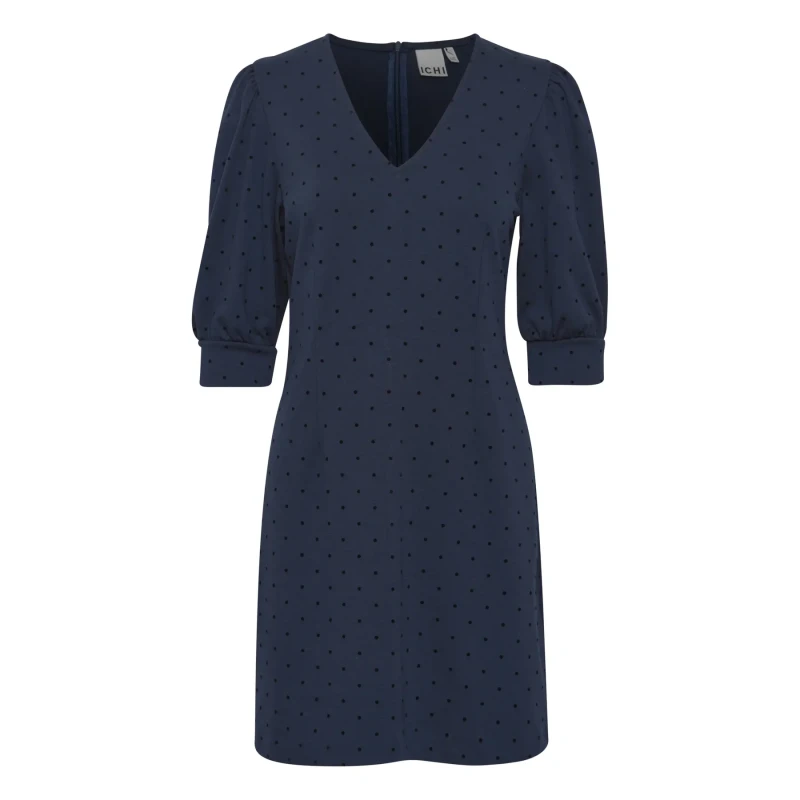 Image of Ichi Womens printed dress Ichi Kate 8 Bleu Female M