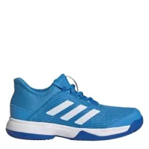 Image of adidas Adizero Club Tennis Shoes Kids - Pulse Blue / Cloud White / Glo