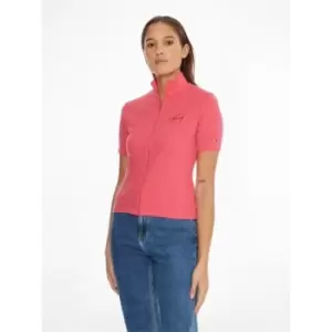 Image of Tommy Jeans Tjw Reg Signature Zip Thru - Pink