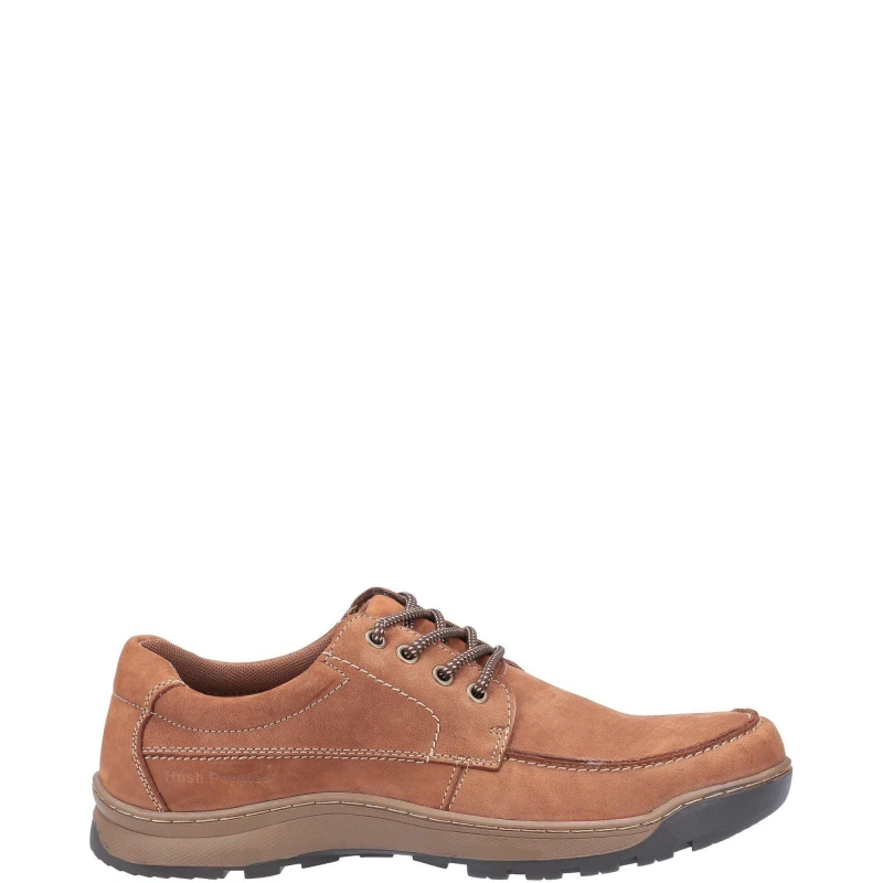 Image of Hush Puppies Mens Tucker Lace Up Leather Oxford Shoes UK Size 6 (EU 40) Tan Nubuck HUS212-TAN-6