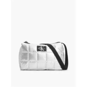 Image of Calvin Klein Jeans Quilted Shoulder Bag - Silver