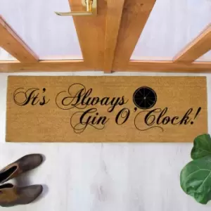 Image of Artsy Doormats It's Always Gin O'clock Patio Doormat