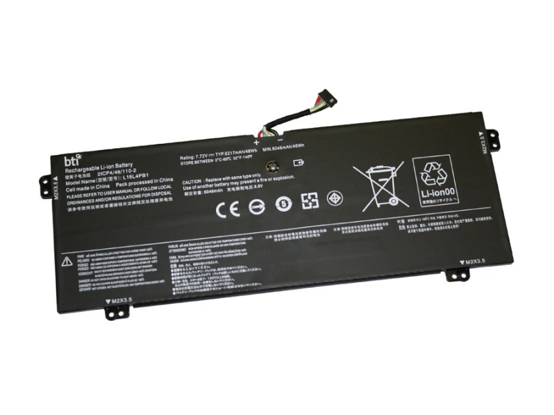 Image of BTI BTI L16C4PB1 compatible 48Wh 4-cell battery for Lenovo Yoga 720-13IKB L16C4PB1-BTI