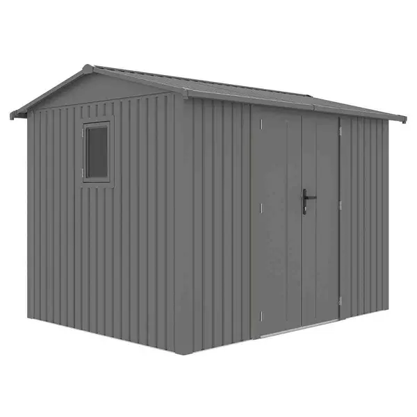 Image of Rowlinson Brentvale 10x8 Premium Apex Metal Shed BV108APX