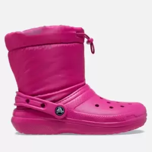 Image of Crocs Kids Classic Lined Neo Puff Rubber and Nylon Boots - UK 3 Kids