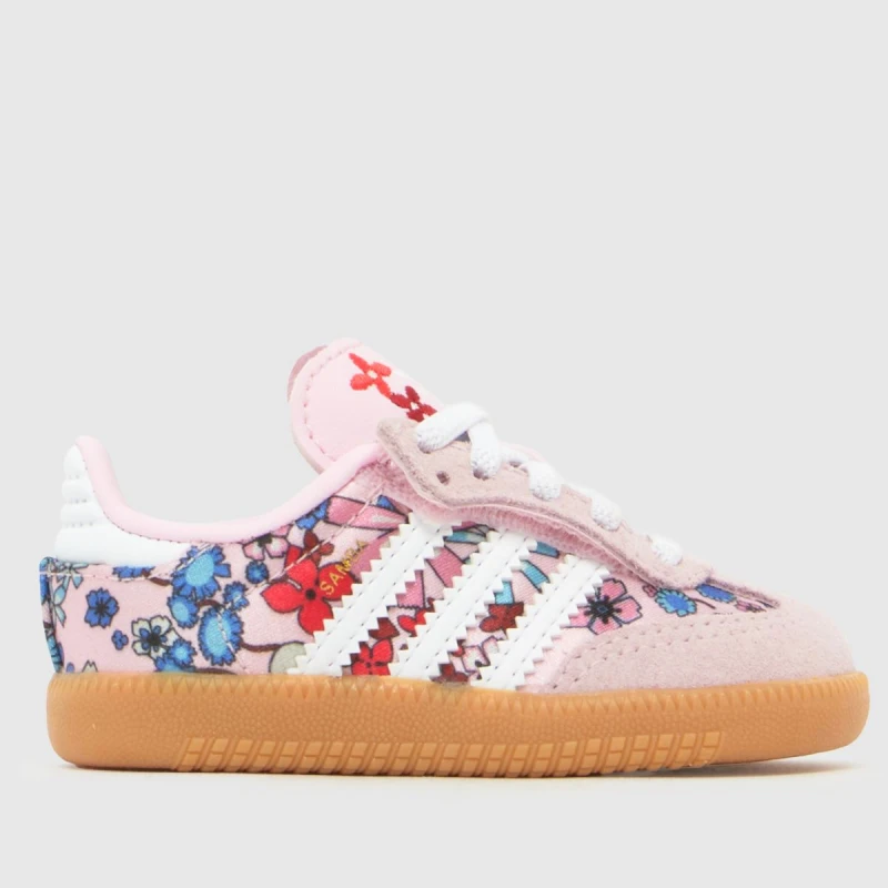 Image of adidas Originals Kids Samba OG Lib Samba Low-Top Trainers Pink/White female C8 (25.5)