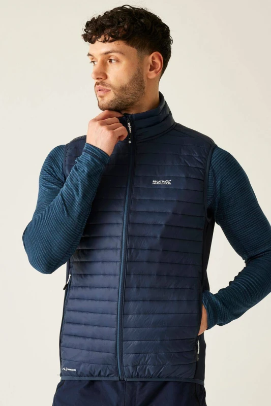 Image of Regatta Mens Andreson Hybrid Bodywarmer in Navy Size: 3XL Navy Male 3XL