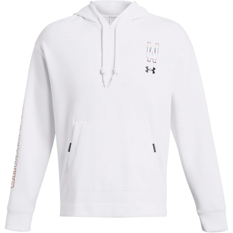 Image of Under Armour Mens Pride Hoodie White male XS