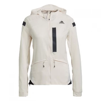 Image of adidas Marathon Translucent Jacket Womens - Wonder White / Black