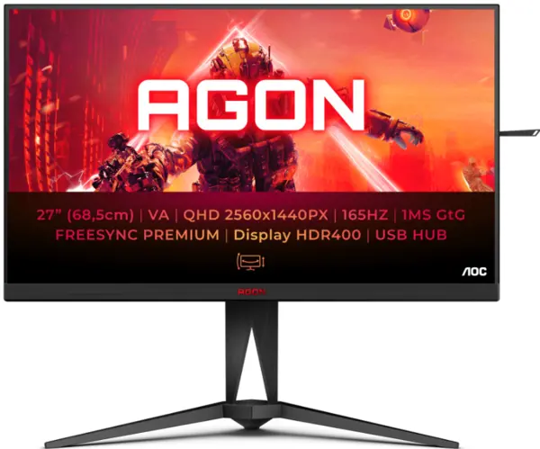 Image of AOC 27" AG275QX/EU Quad HD IPS Gaming LED Monitor