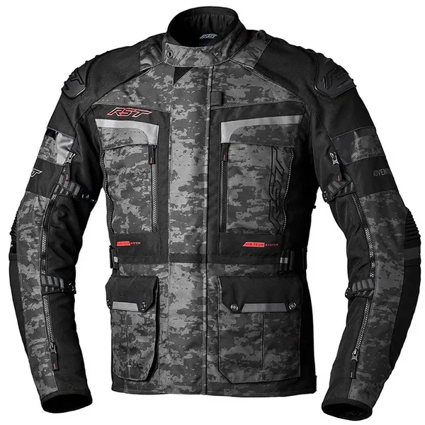 Image of RST Adventure-X Jacket Grey Camo Size 58