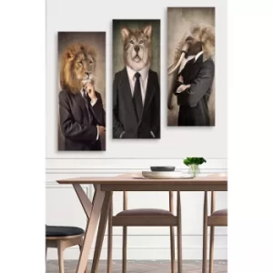 Image of MDF0077 Multicolor Decorative MDF Painting (3 Pieces)