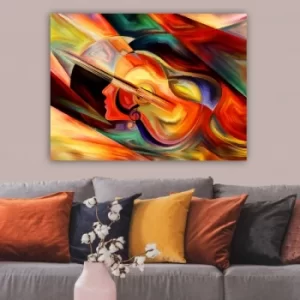 Image of 225930193_70100 Multicolor Decorative Canvas Painting