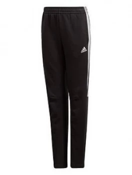 Image of adidas Boys 3 Stripe Tiro Pants - Black, Size 4-5 Years
