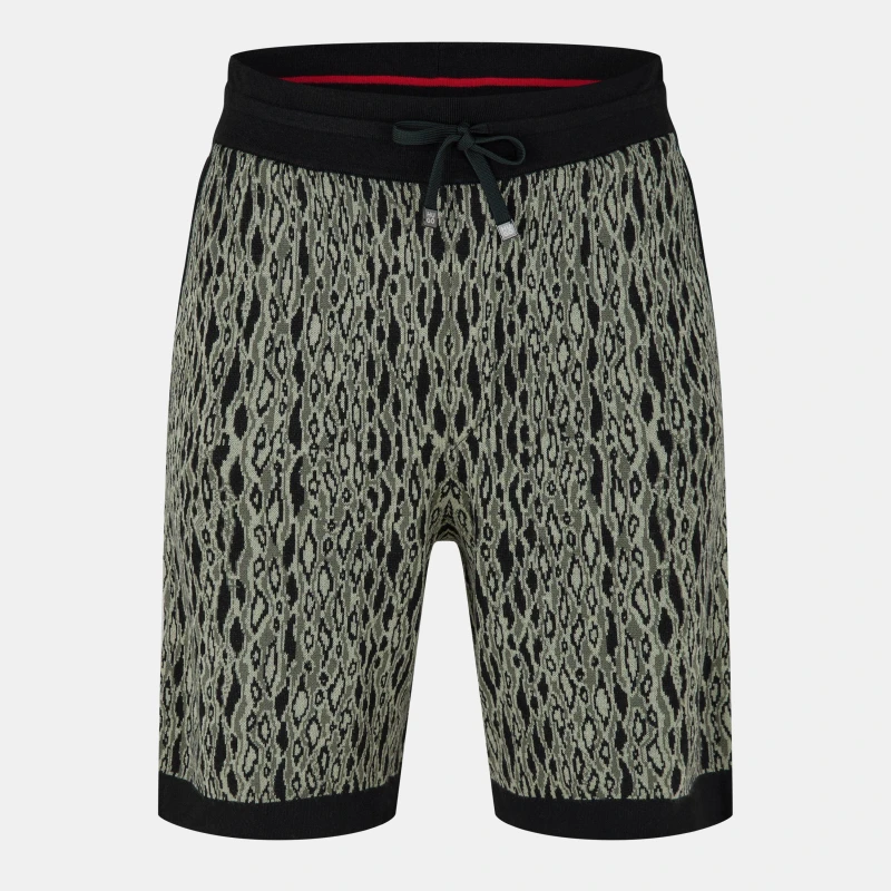 Image of Hugo Mens Sgoey Red Knitted Shorts Open Green 391 male S