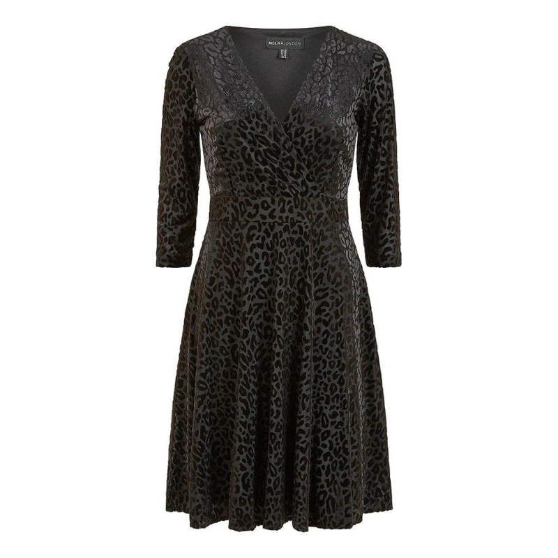 Image of Mela London Mela Wrap Sktr Drss - Black 8