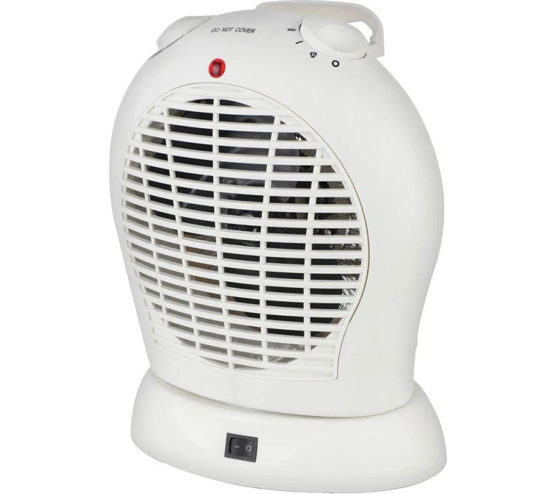 Image of IGENIX IGHF03051W Portable Oscillating Fan Heater - White 5016368013427