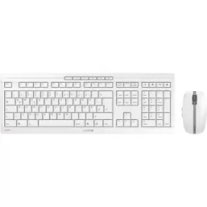 Image of CHERRY STREAM Radio, Wireless Keyboard and mouse set German, QWERTZ Grey