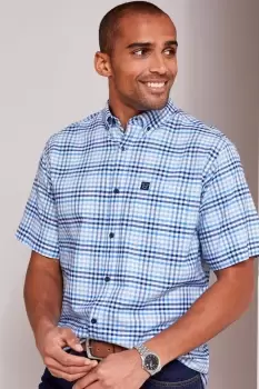 Image of Short Sleeve Oxford Check Shirt