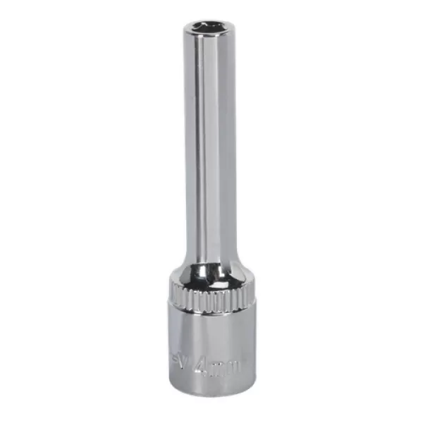 Image of Genuine SEALEY SP1404D WallDrive® Socket 4mm Deep 1/4Sq Drive Fully Polished