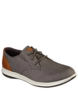 Image of Skechers Darlow Canvas Trainers - Grey, Size 7, Men