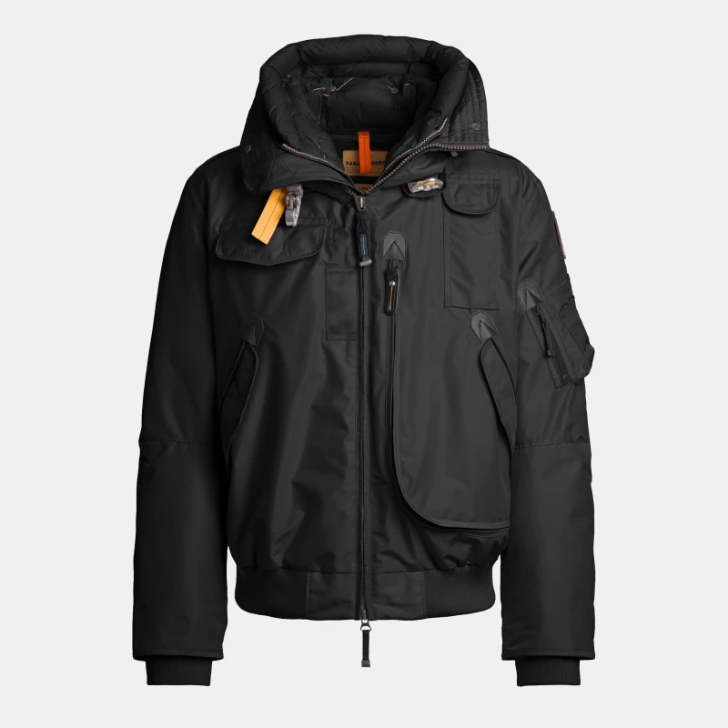 Image of Parajumpers Mens Gobi Weather Resistant Insulated Parka Black 1541 male S