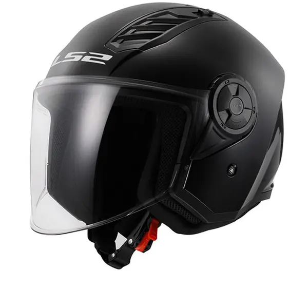 Image of LS2 OF616 Airflow II Solid Gloss Black 06 Jet Helmet Size L