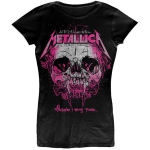 Image of Metallica - Wherever I May Roam Ladies Small T-Shirt - Black