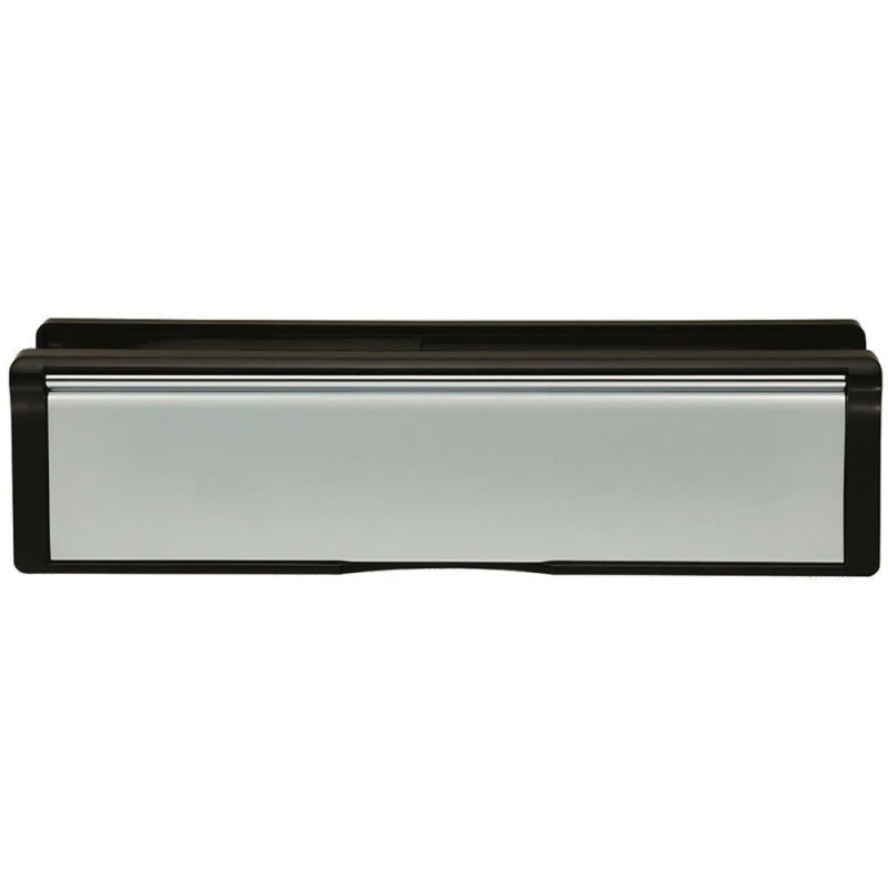 Image of Loops All-in-One Intumescent Letterbox Assembly 242mm Fixing Centres Polished Chrome Multi