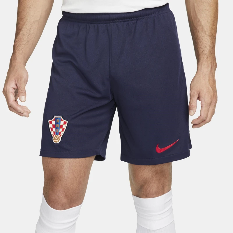 Image of Nike Croatia Away Shorts 2022 Adults - Blue Blue S