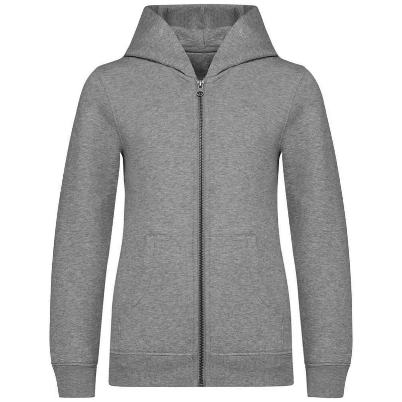Image of Native Spirit Full Zip Hoodie in Light Grey Size: 4-6 Years Light Grey Unisex 4-6 Years