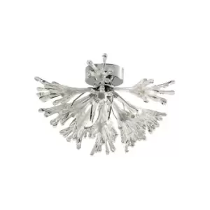 Image of Love Ceiling Large 9 Light G4 Polished Chrome/White Glass, NOT LED/CFL Compatible