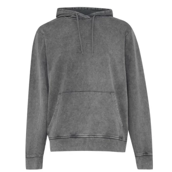 Image of Fabric Unisex Washed Hoodie - Washed Black