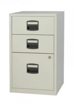 Image of Bisley A4 Home Filer 3 Drawer Lockable Grey