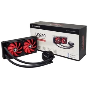 Image of Xilence Performance A+ Series LiQuRizer LQ240 Universal Socket 240mm 1600RPM Black & Red AiO Liquid CPU Cooler