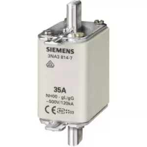 Image of Siemens 3NA38247 NH fuse Fuse size = 00 80 A 500 V AC, 250 V AC 3 pc(s)
