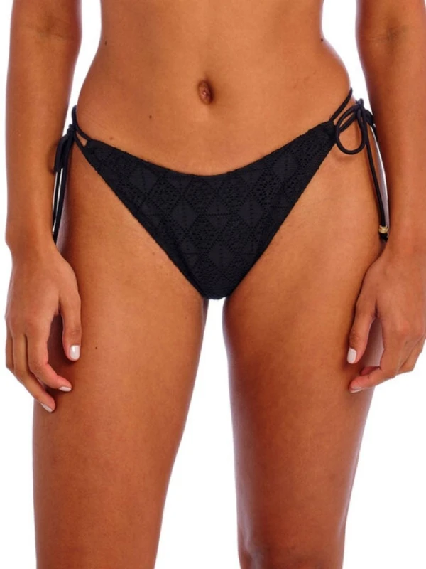 Image of Freya Womens Nomad Nights Tieside Bikini Brief in Black Size: 12 Black Female 12
