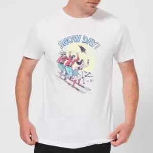 Image of DC Snow Day! Mens Christmas T-Shirt - White - L