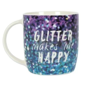 Image of Purple Glitter Makes Me Happy Mug