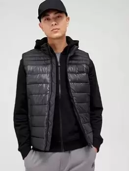 Image of BOSS Odeno Padded Gilet - Black, Size 50=Uk40, Men