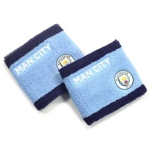 Image of Man City Wristbands Sky Blue Navy