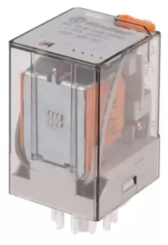 Image of Finder, 48V ac Coil Non-Latching Relay 3PDT, 10A Switching Current Plug In, 3 Pole, 60.13.8.048.0040