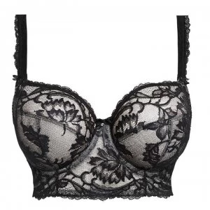 Image of Fantasie Bronte Underwired Longline Bra - BLK Black