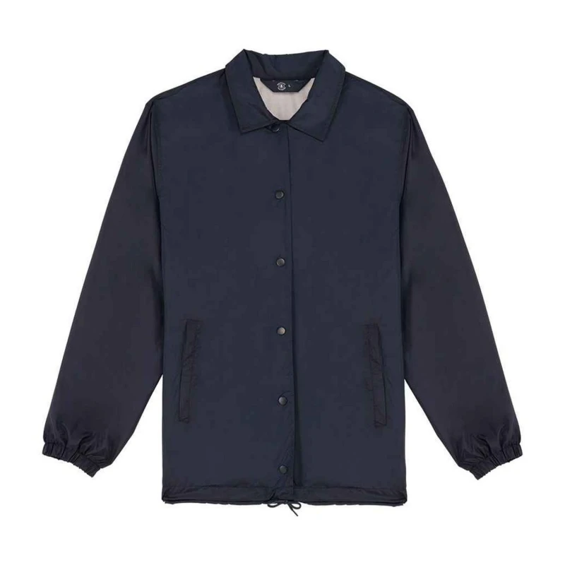 Image of Native Spirit Mens Plain Black Windbreaker in Navy Size: XS Navy Male XS
