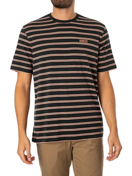 Image of Barbour International Bernie Stripe T-Shirt Forest River S