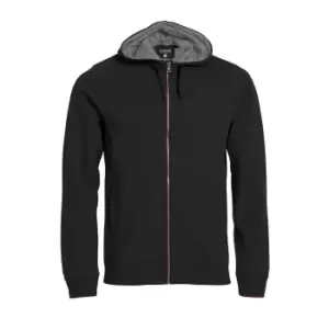 Image of Clique Mens Classic Full Zip Hoodie (S) (Black)