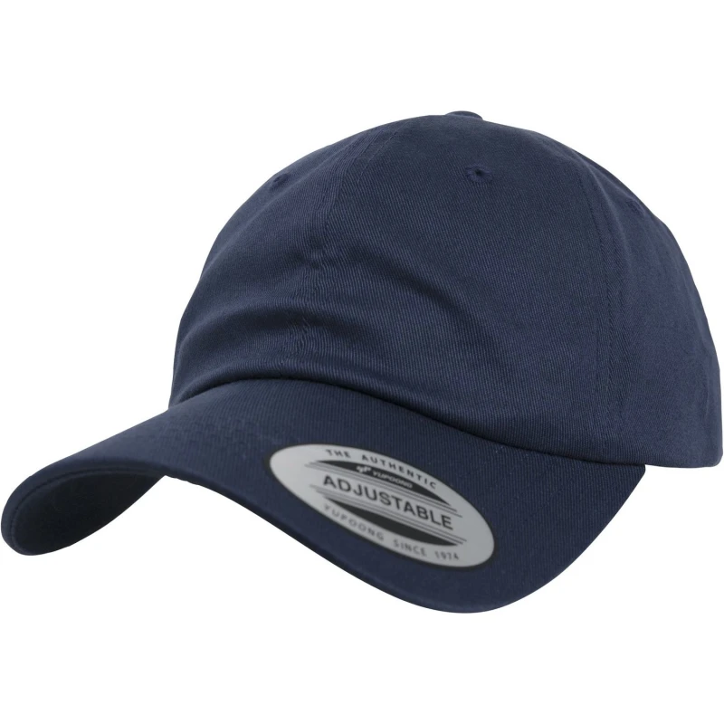 Image of Flexfit by Yupoong Mens Low Profile Cotton Cap in Navy Navy Male One Size
