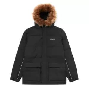 Image of Nicce Radian Parka Jacket Mens - Black