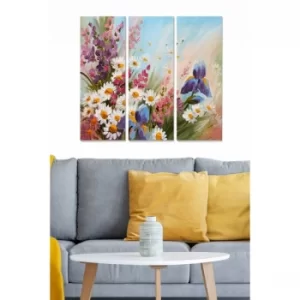 Image of MDF184119419 Multicolor Decorative MDF Painting (3 Pieces)