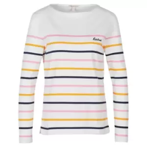 Image of Barbour Womens Hawkins Top Cloud Stripe 14
